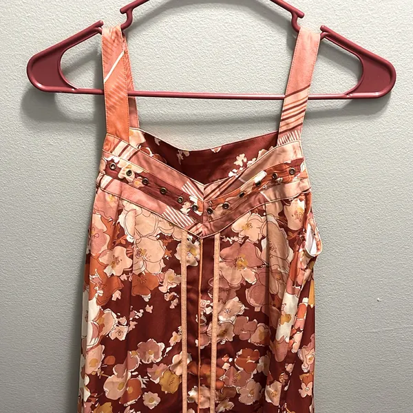 Anthropologie Tiny NEW Tiered Ruffled-Hem Cover-Up Dress‎ Size XS - Image 3