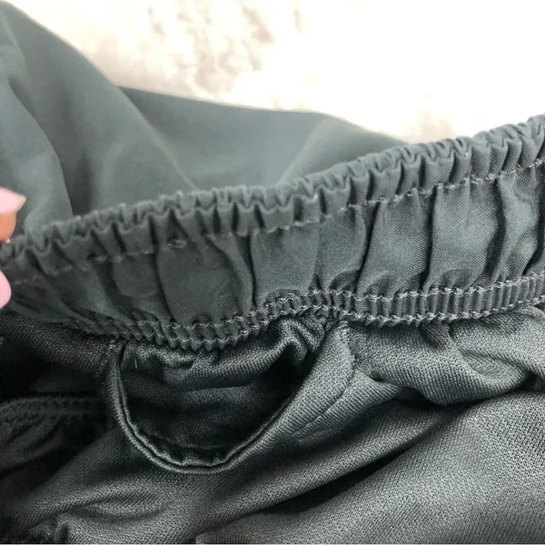 Nike dri-fit womens medium running shorts black grey brief liner elastic - Image 4