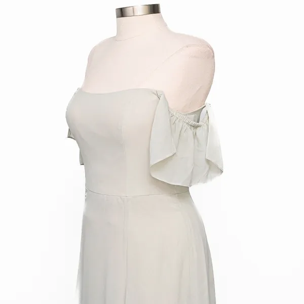 Jenny Yoo - ‎ Bridesmaid Elsie Off The Shoulder Flutter Sleeve Chiffon Dress - Image 9