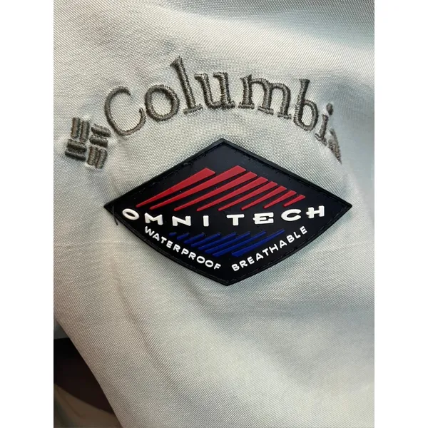 Columbia Sportswear‎ Omni Tech Waterproof Breathable Jacket Womens S Beige Grey - Image 7