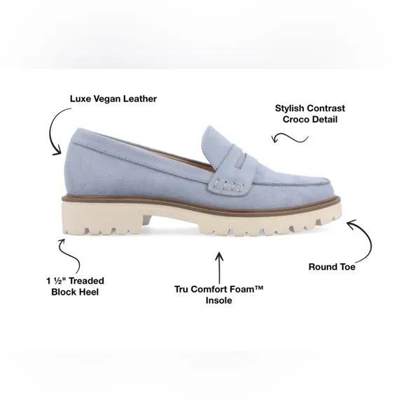 Journee Womens Kenly Tru Comfort Foam Slip On Round Toe Loafer Size 7 NW… - Image 2