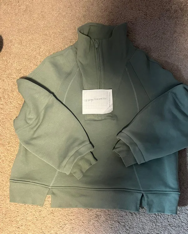 plush fleece funnel neck half zip sweatshirt - Image 3