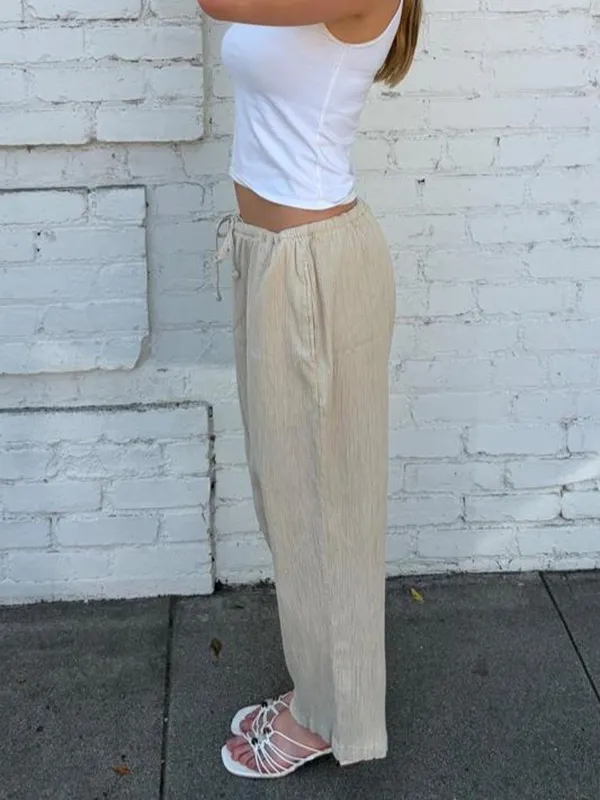Vtg D&Co. cream textured capri pants sz 2X #basics #eurosummer #boho #vacation - Image 3