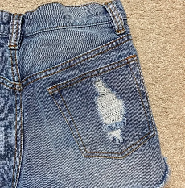 MINKPINK Distressed Denim Shorts - Image 6