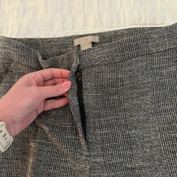 H&M Nwot Glen Check Plaid Pants - Image 6