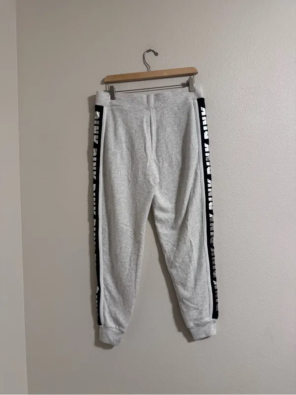 PINK Victoria's Secret Light Gray joggers - Image 3