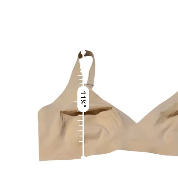 SKIMS Fits‎ Everybody Plunge Bra Womens S Sand Beige Wireless Seamless Comfort - Image 6