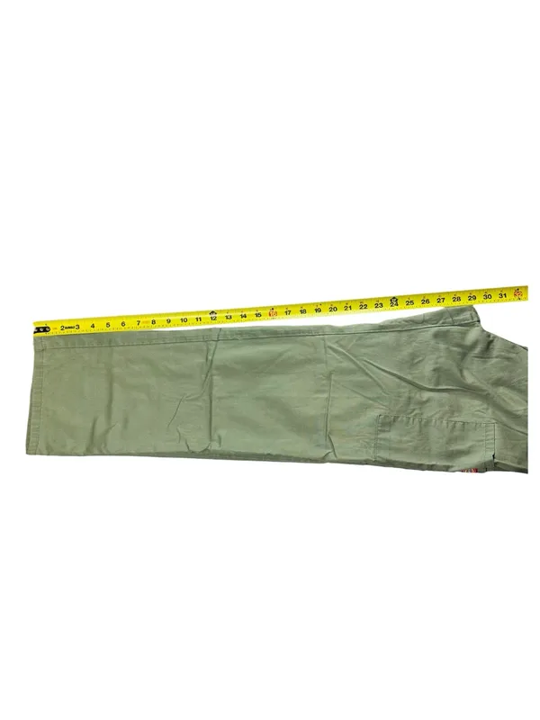 Dickies Olive Straight-Leg Utility Pants with Red Drawcord - Image 4
