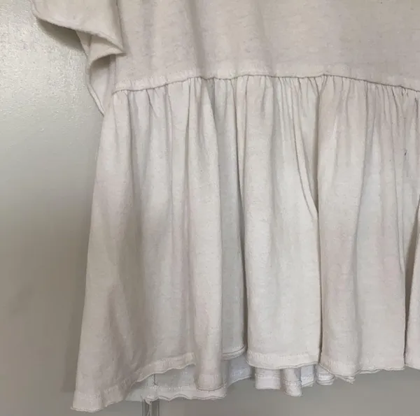 White Free People Off the Shoulder Tee - Image 2