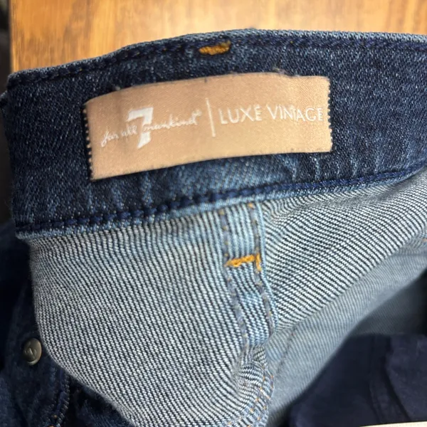 7 For All Mankind Malia Luxe Vintage Charisma with Destroyed Hem - Image 6