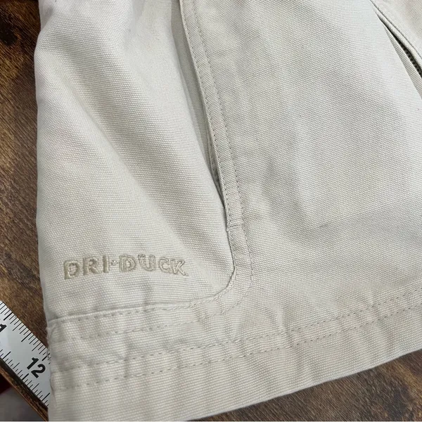 American Vintage Y2K Cream Zip Detroit Jacket Utility Barn Chore Collared‎ Jacket Womens Medium - Image 7