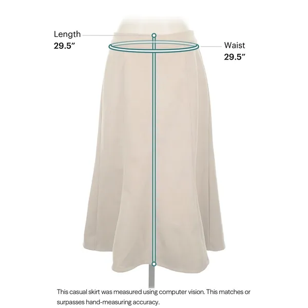 Elie Tahari Faux Suede Skirt Women 4 Tan Quiet Luxury Minimalist - Image 4