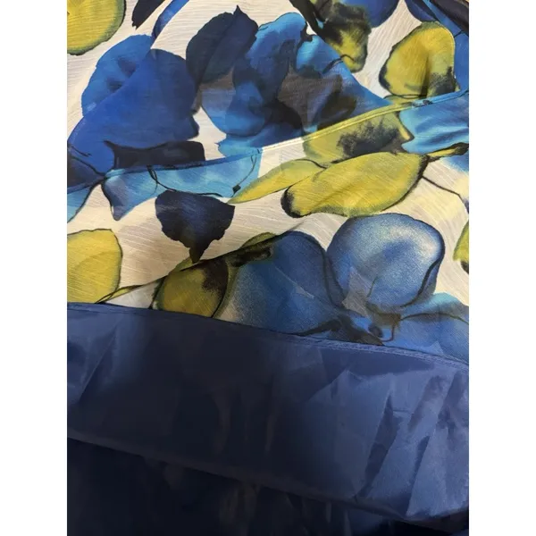 EVAN PICONE Size 4 Dress Sleeveless Polyester Floral‎ Ribbon Waist Lined Flowing - Image 6