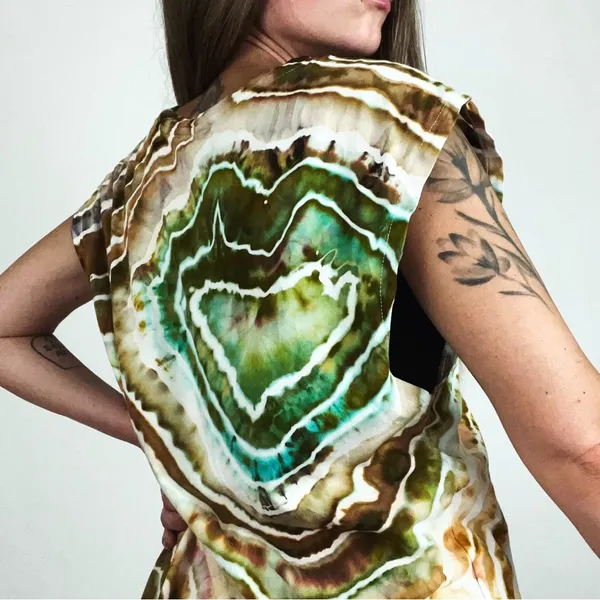Hand-Dyed Sleeveless Jersey Dress | Size L - Image 4