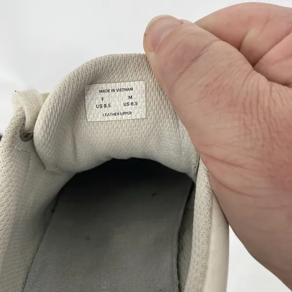 Everlane The Trainer Off White Leather Sneakers Women's Size 8.5 - Image 3
