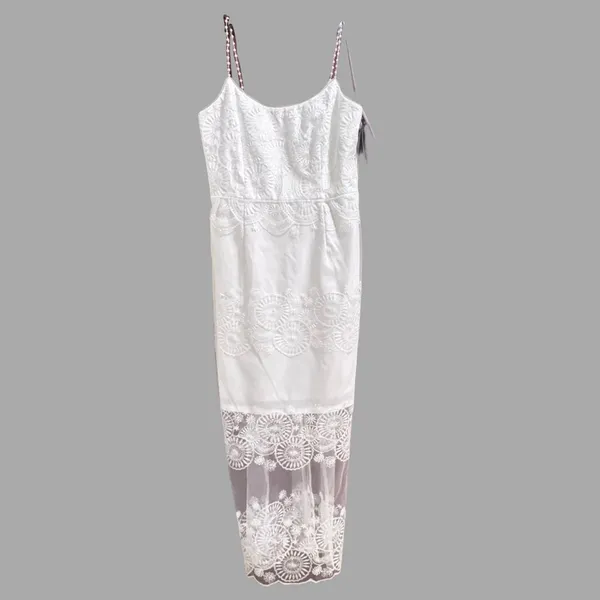 NWT Adrianna Papell Embroidered Beaded-Strap Sheath Dress‎ Sz 8 - Image 6
