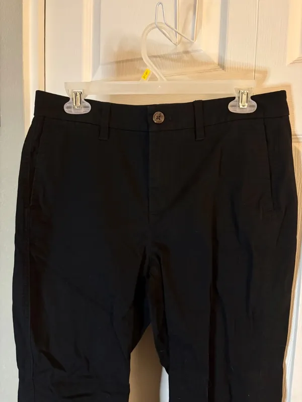J Crew High Rise Girlfriend Chino Black 6 - Image 4