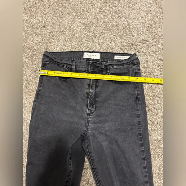 (Pacsun) Black Super High Rise Stretchy Jeggings: Size 26 - Image 7