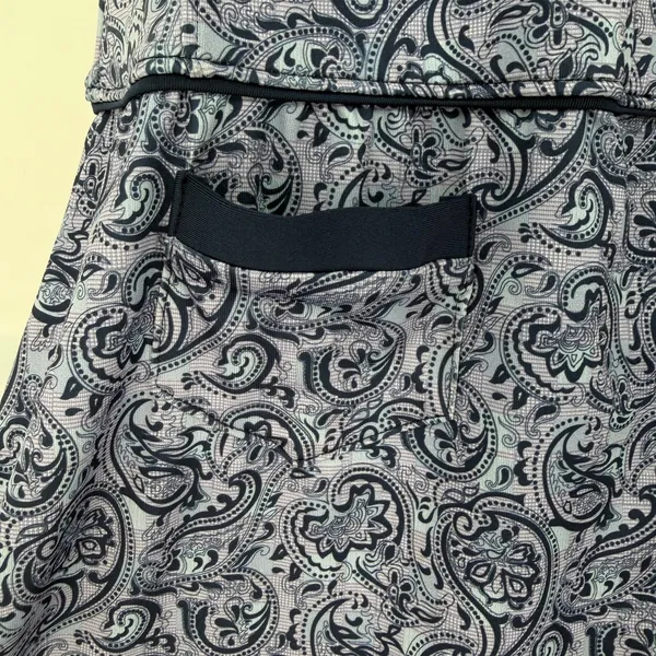 Scratch Seventy Sleeveless Collared Golf Tennis Polo Dress Blue Paisley Size M - Image 5