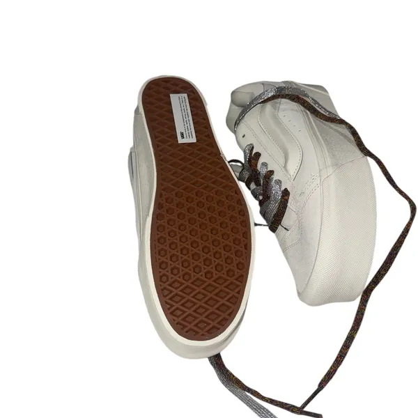 NEW Vans Knu Stack Women's Platform Shoes Vintage Suede Marshmallow - Image 12