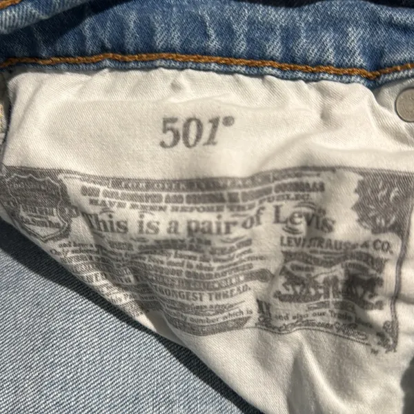 Levi's 501 Original Fit Stretch Women’s Jeans Straight Fit High Rise button Fly - Image 4