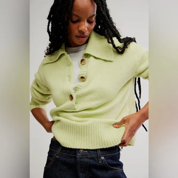 Free people Trading Up Polo sweater - Image 4