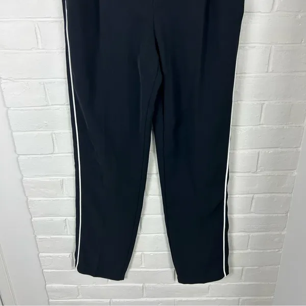 Topshop Black Stripe Trouser Pants Size 2 - Image 4