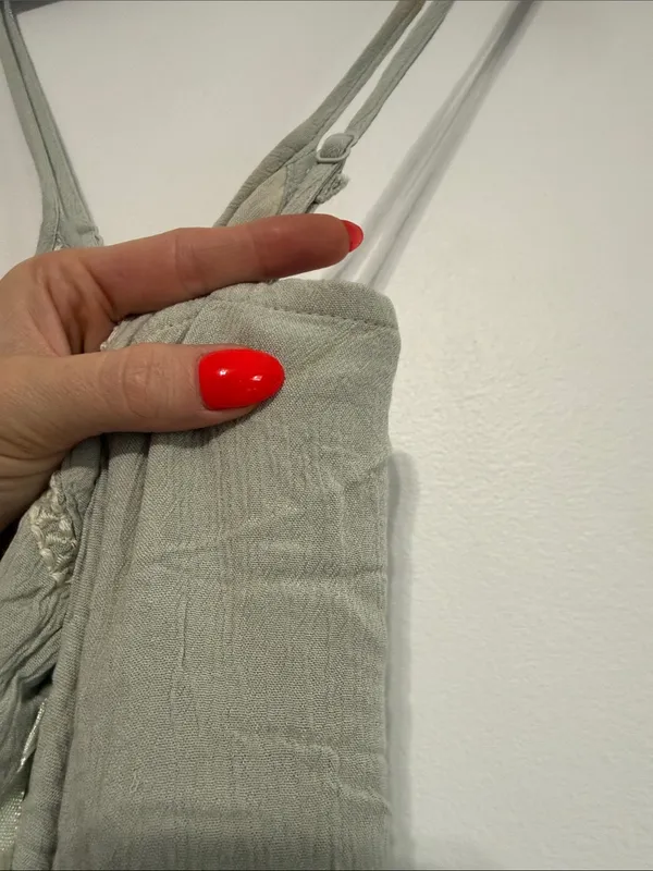 Sim & Sam Embroidered Sage Green Maxi Dress - Image 9