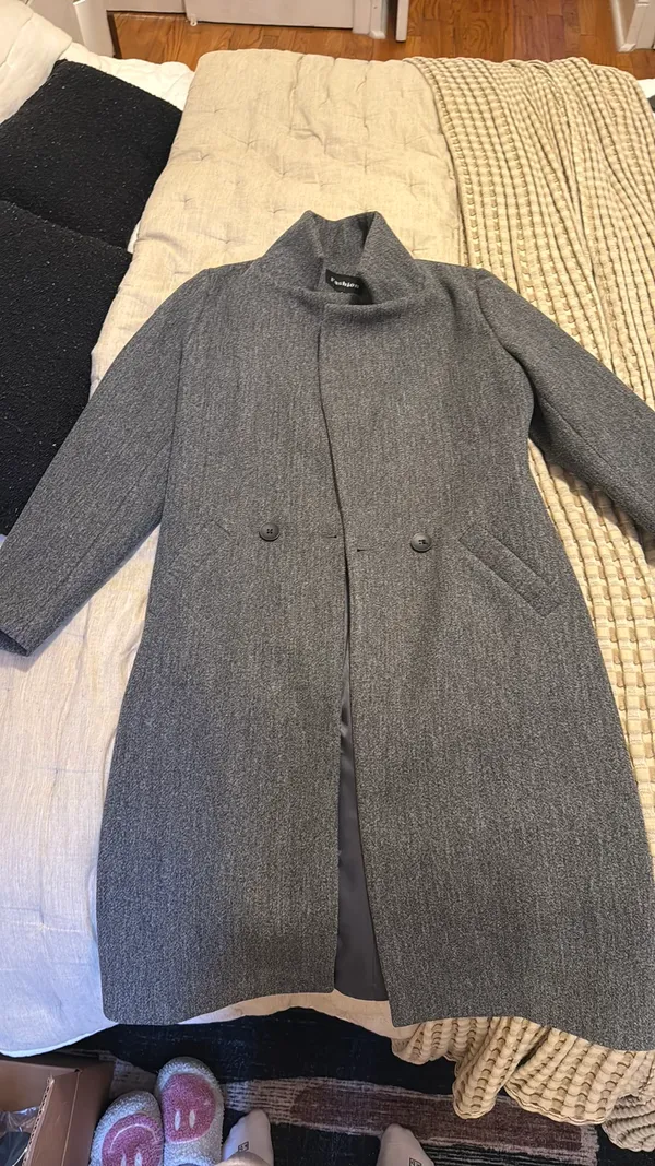 Gray Wool Coat - Image 2