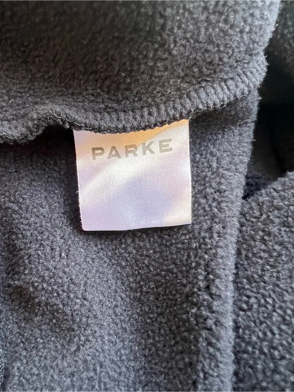 Parke Varsity Mockneck Black Sweatshirt Size S/M - Image 5