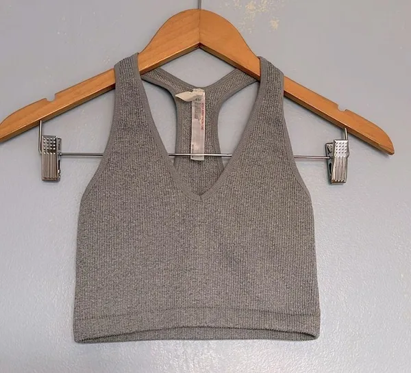 FP Free People Movement Free Throw Cropped Ribbed Racerback Tank Top - Image 3