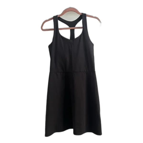 DKNY Sport Athletic Dress Black Racerback Sports Tennis Size Medium Built In Bra - Image 9
