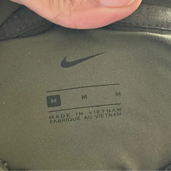 NIKE | Olive Green Sherpa Fleece Pullover Jacket Sz M - Image 6
