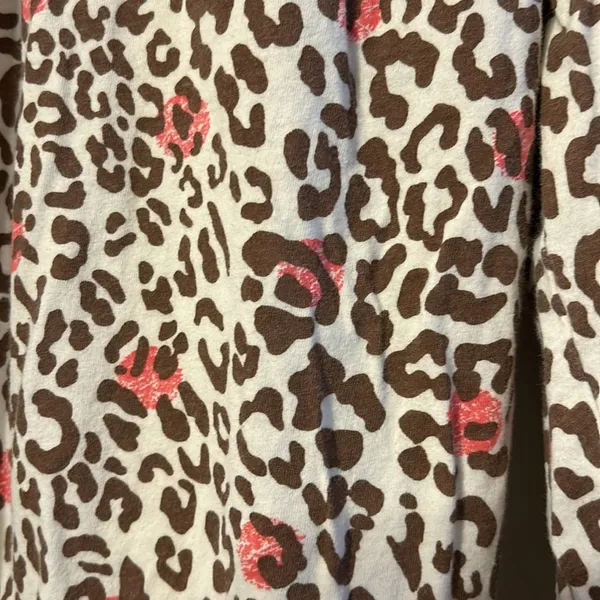 Jenni by Jennifer Moore Leopard Print PJ Pajama Pants Medium - Image 3