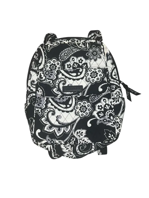 Vera Bradley Midnight Paisley Black & White Campus Backpack w/Rare Magnetic Flap - Image 2