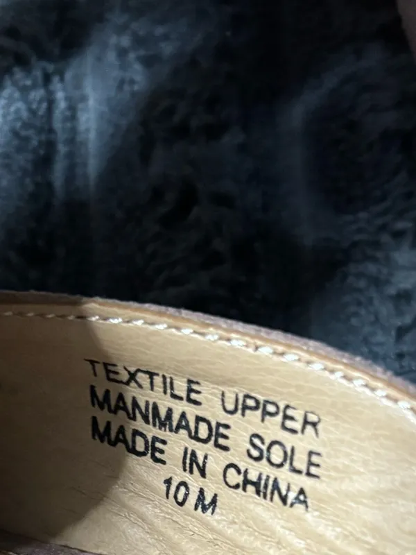 LOFT Mauve Suede Slip-On Mules with Gold Accent - Image 3