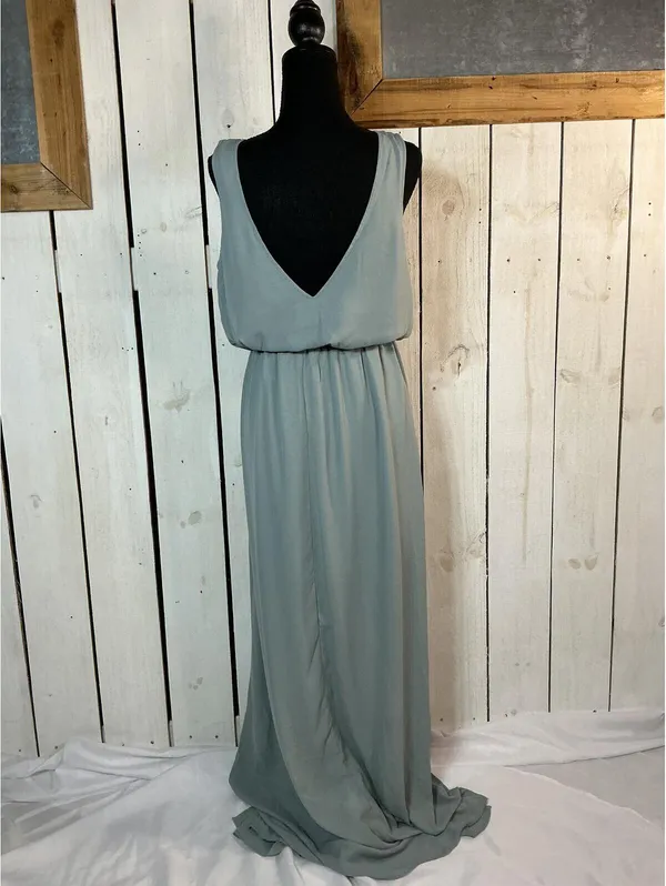 Show Me Your Mumu Sage Green Maxi Dress with Side Slit - Image 8