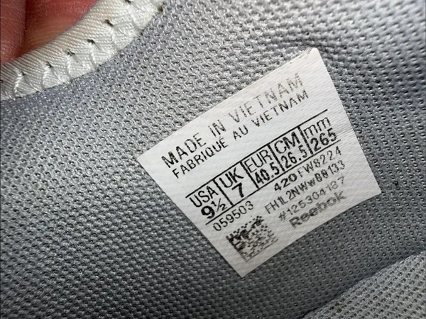 Reebok White Running Sneakers with Orange Yellow Marble Midsole - Image 10