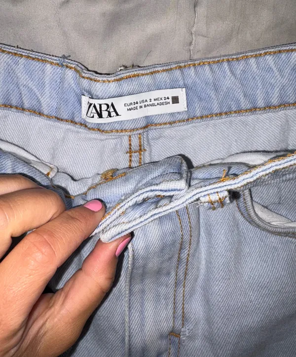 ZARA Denim Shorts High-Rise - Image 2