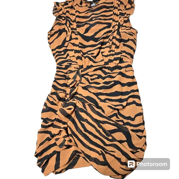 All Saints Hali Zephyr Tiger Print Mini Dress - Image 5