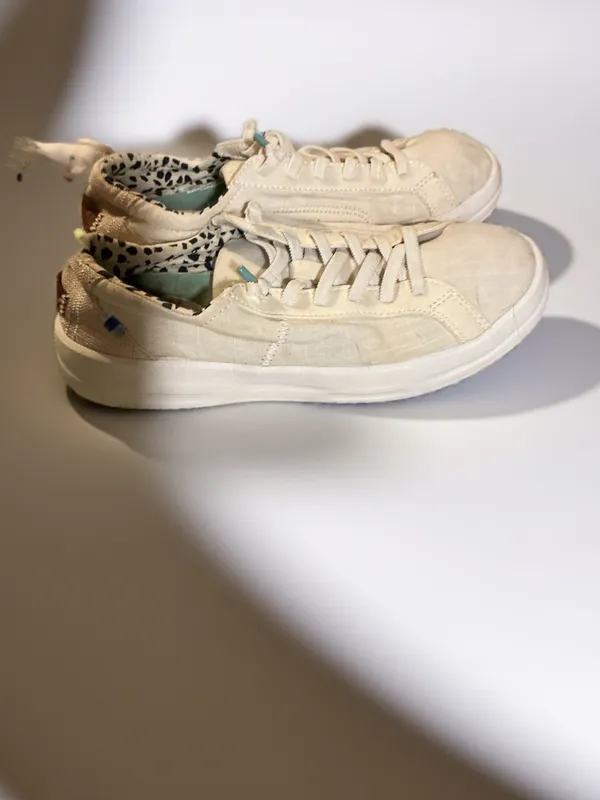 Hey Dude Sand/Beige with Leopard Print Lining - Image 2