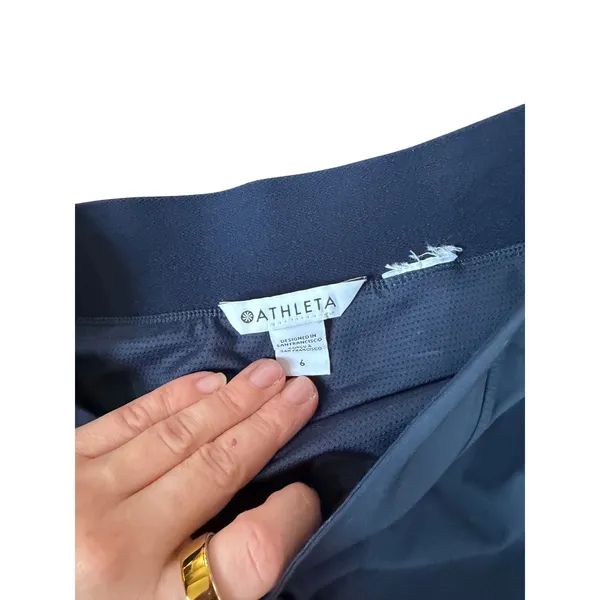 Athleta Soho Skort Navy Blue Performance Golf Tennis Skirt Women Size 6 - Image 3