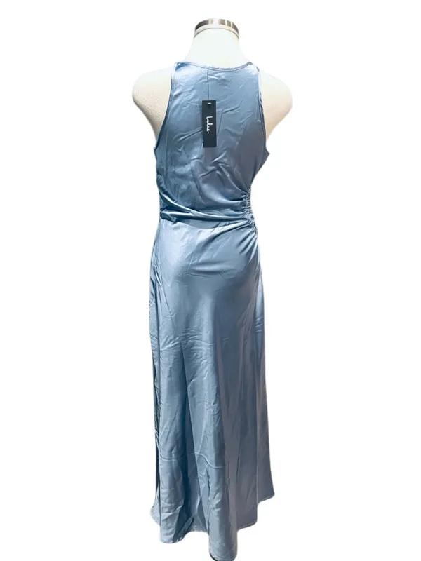 Lulus Cherita Periwinkle Blue Satin Cutout Maxi Dress Size Small NWT - Image 9