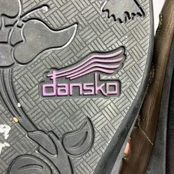 Dansko Janie slide sandals gold bronze metallic‎ leather Strappy women's size 41 - Image 7