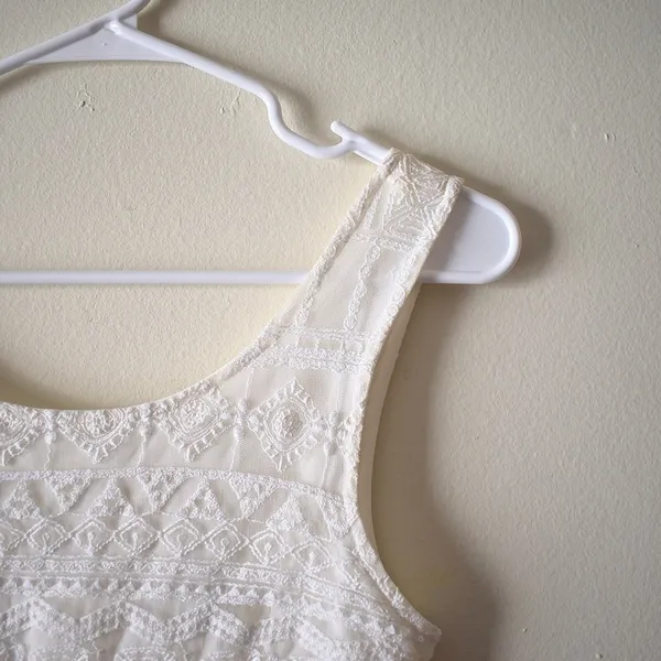 3/ $25 American Eagle Outfitters Casual White Dress‎ - Image 2