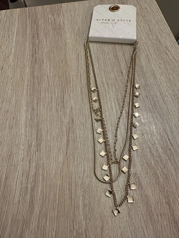 Altar'd State gold adjustable necklace new with tags  - Image 2