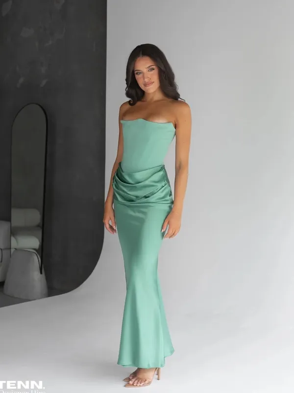 House of CB ‘Persephone’ Jade Strapless Maxi Dress NWOT size M D-DD - Image 6