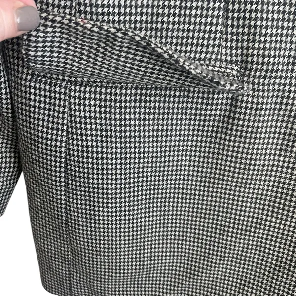 Vintage Bill Blass Blassport Women Blazer‎ 10 Houndstooth Tailored Career Jacket - Image 6