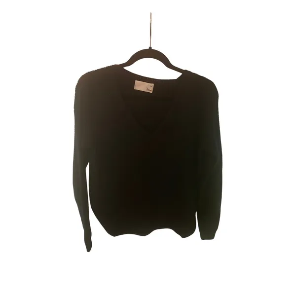 Wilfred ARITZIA Wolter Sweater Black Merino Wool Size Small S TOUCHABLE TEXTURE - Image 4
