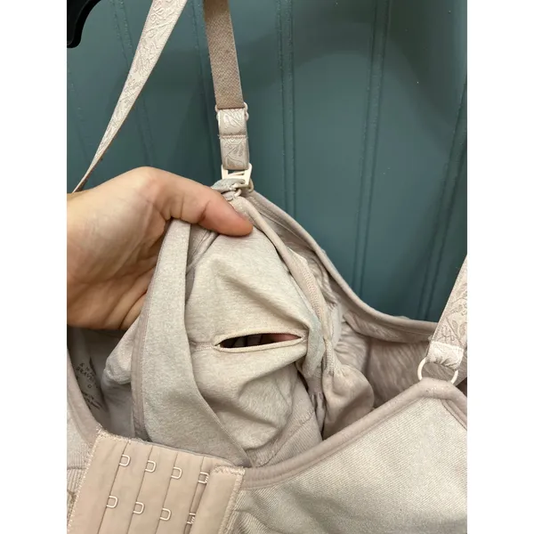Kindred Bravely Sublime Hands-Free Pumping Nursing Bra Beige Size Large L - Image 3